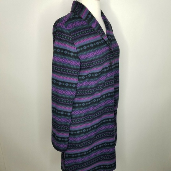 LAUREN Ralph Lauren Fleece  Printed Sleepshirt - Picture 2 of 6